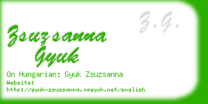 zsuzsanna gyuk business card